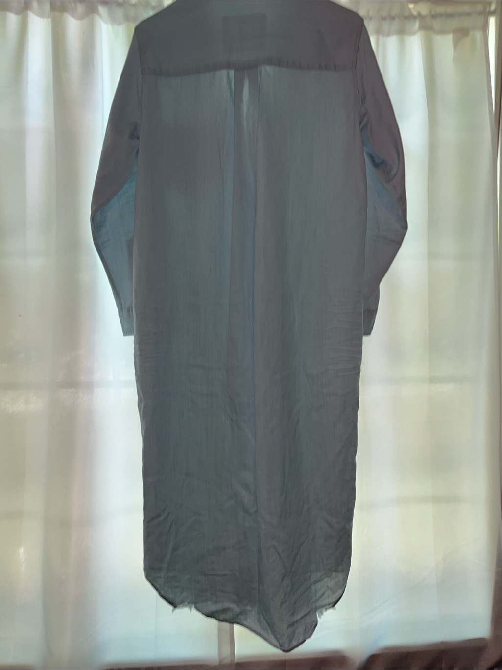 Frank & Eileen Rory Light Blue Cotton Shirt Dress — image 4 of 4